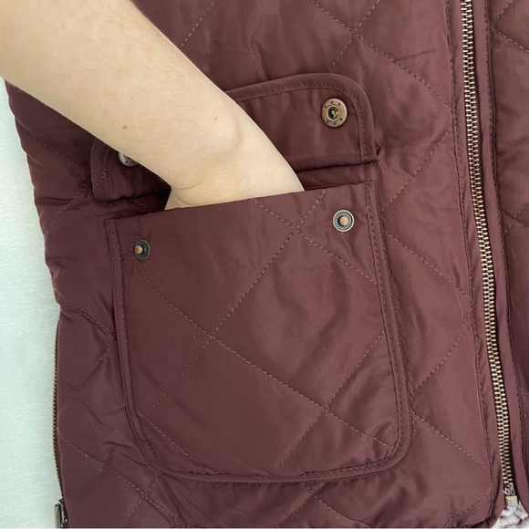 Reversible Purple Sherpa Vest - Picture 12 of 14